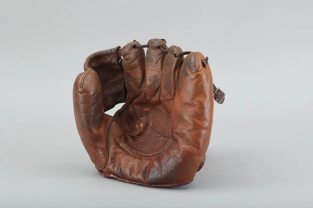 Brown Leather Deer Skin Biker Mitten Gloves