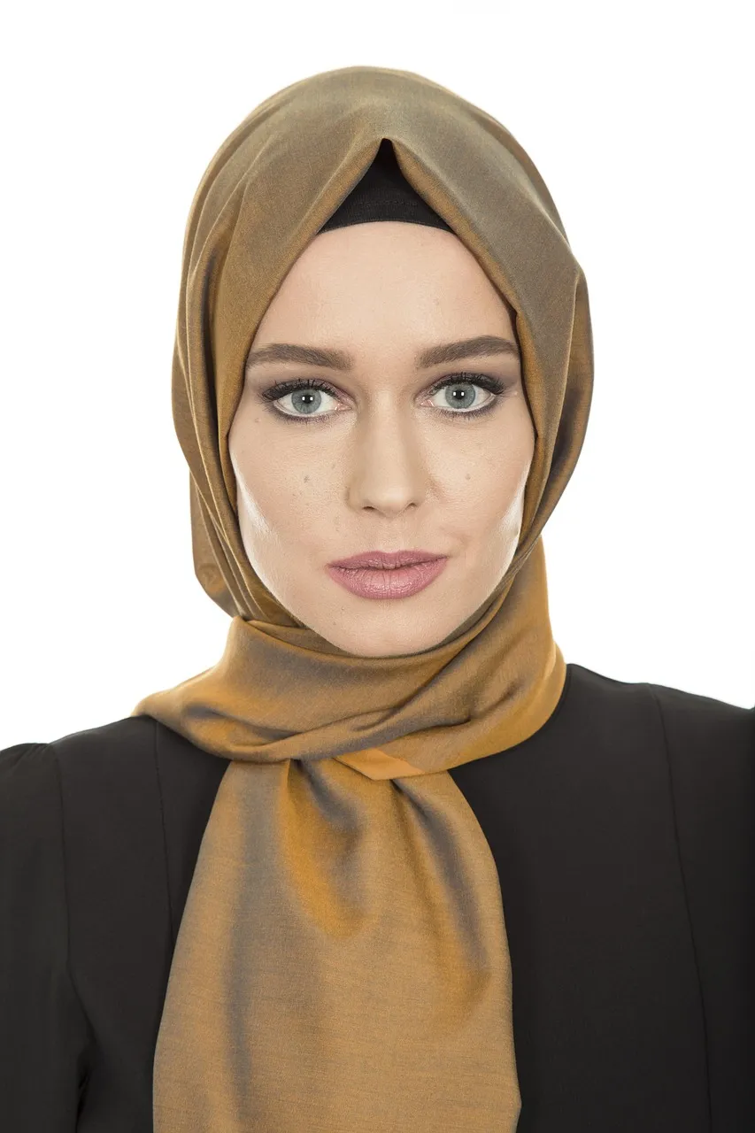 Black Gray Silk Foulard Branded C'N'C Scarf