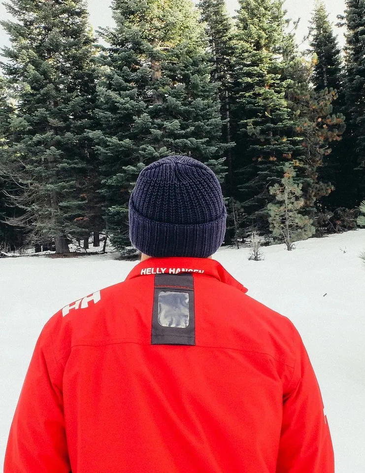 Red Polyamide Jacket