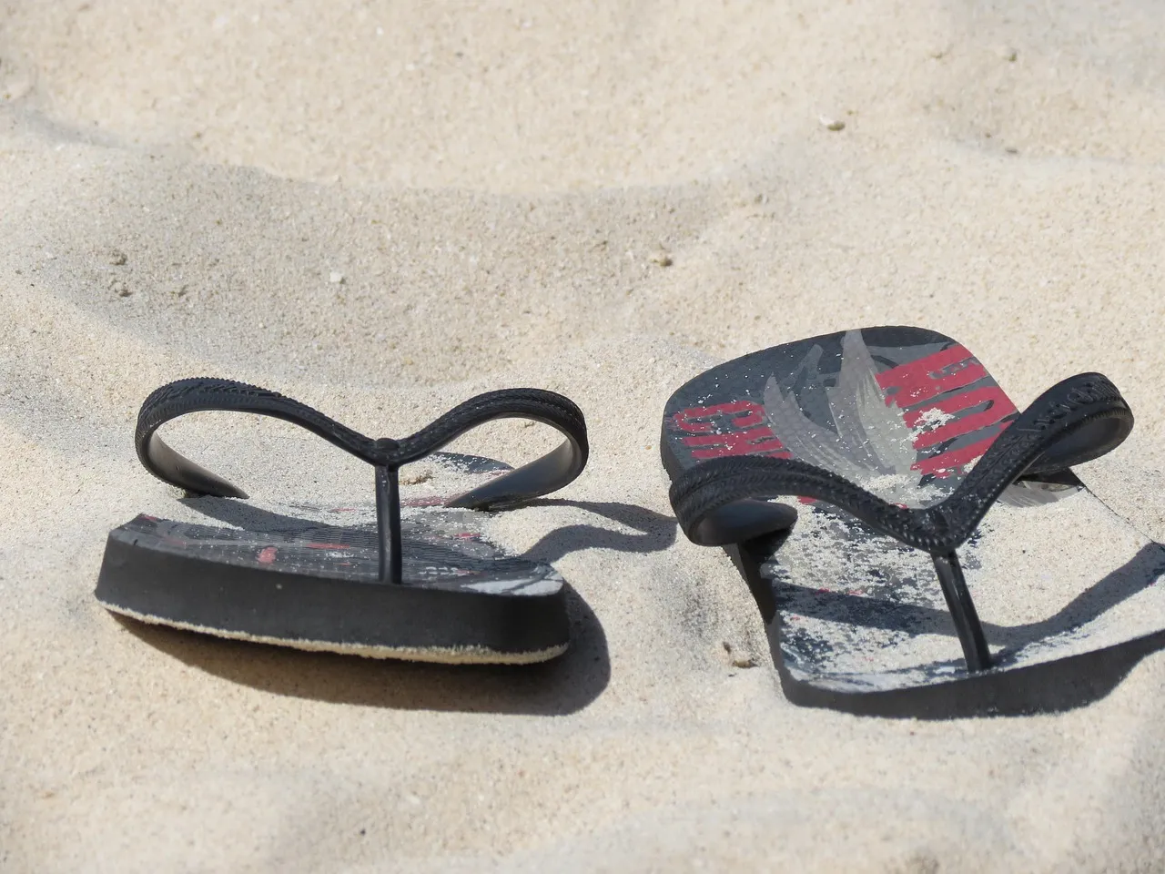 Black Leather Coins Flip Flops Sandals Shoes