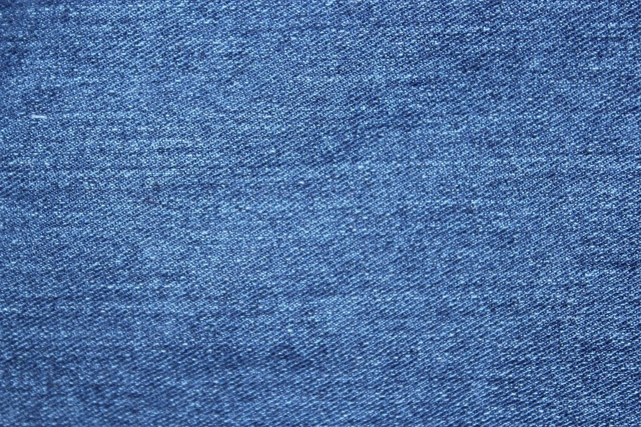 Blue Two-Button Cotton Jacket