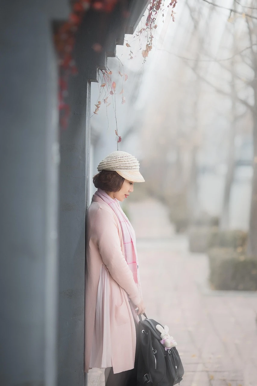 Pink Polyamide Crossbody Bag