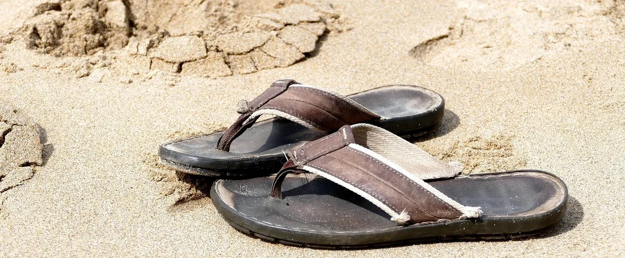 Black Leather Coins Flip Flops Sandals Shoes