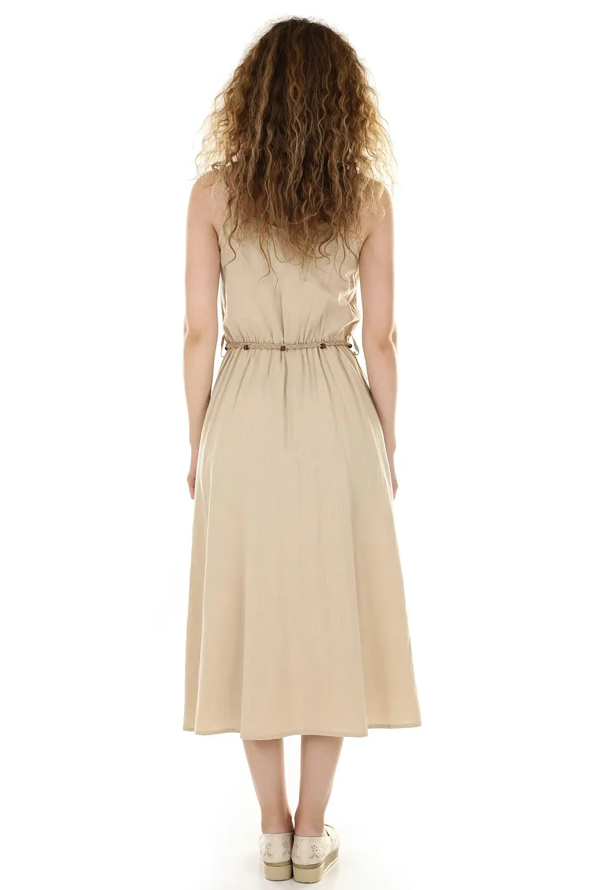 Pink Bodice Viscose dress