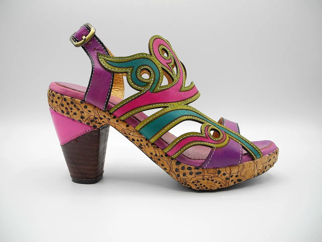 Blue Cotton Sandal