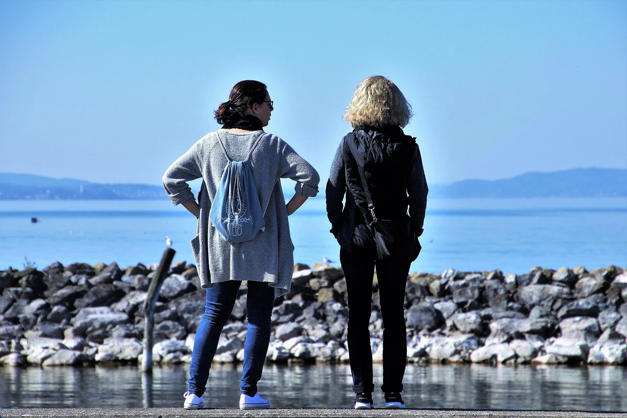Blue Two-Button Cotton Jacket