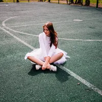 White Polyester Sneaker