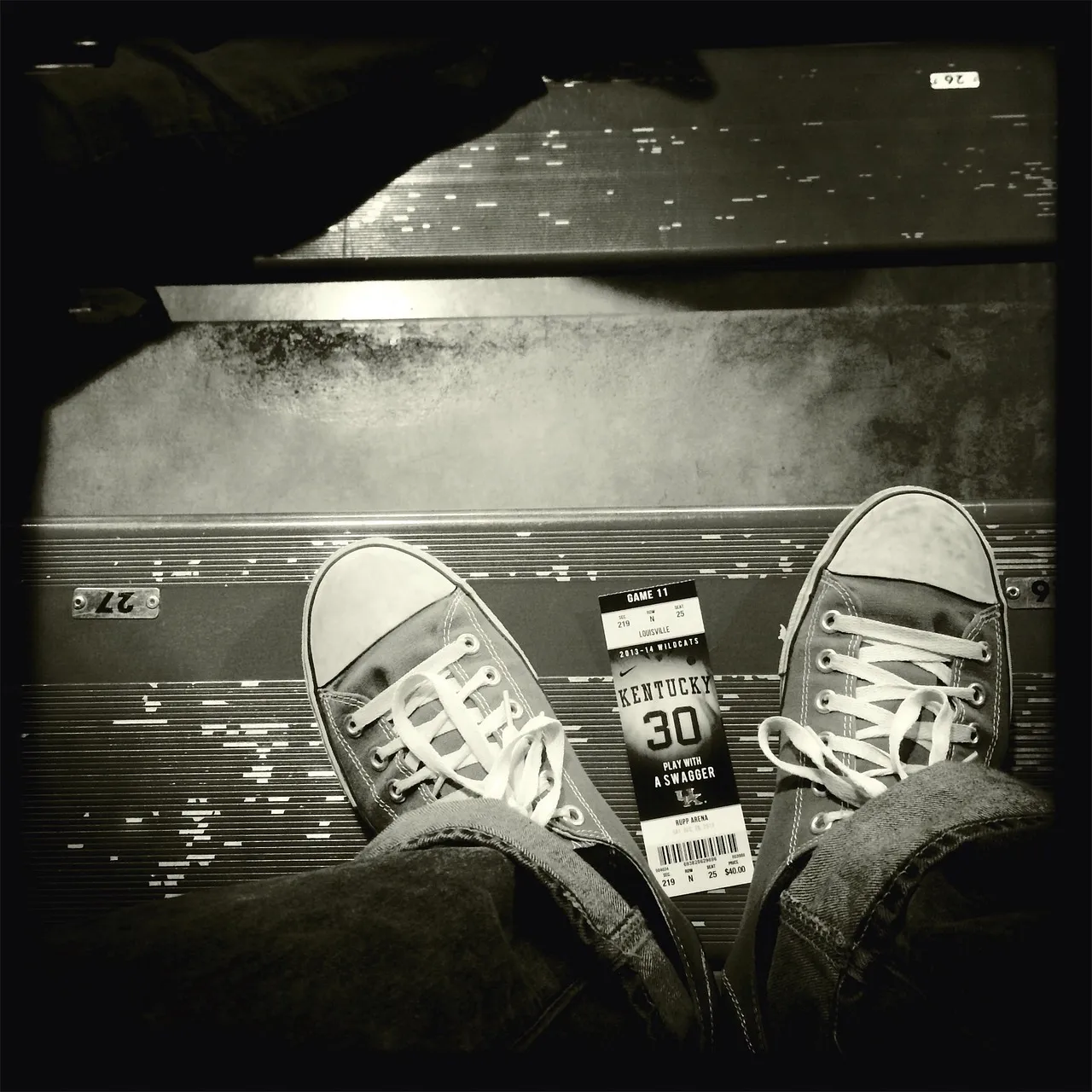 Blue Polyester Sneaker