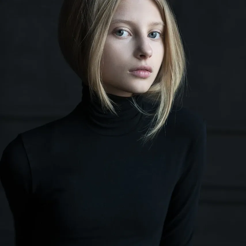 Turtleneck Sweater With Braids