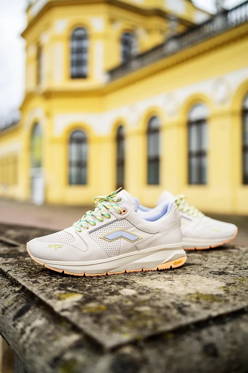 White Polyester Sneaker
