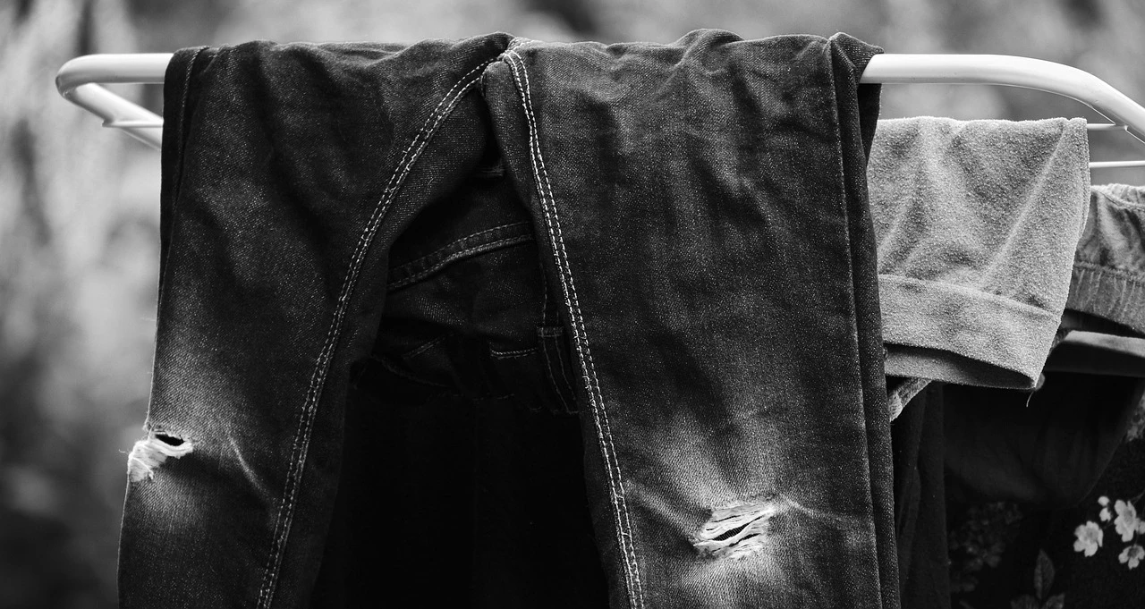 Black Cotton Chino Trousers