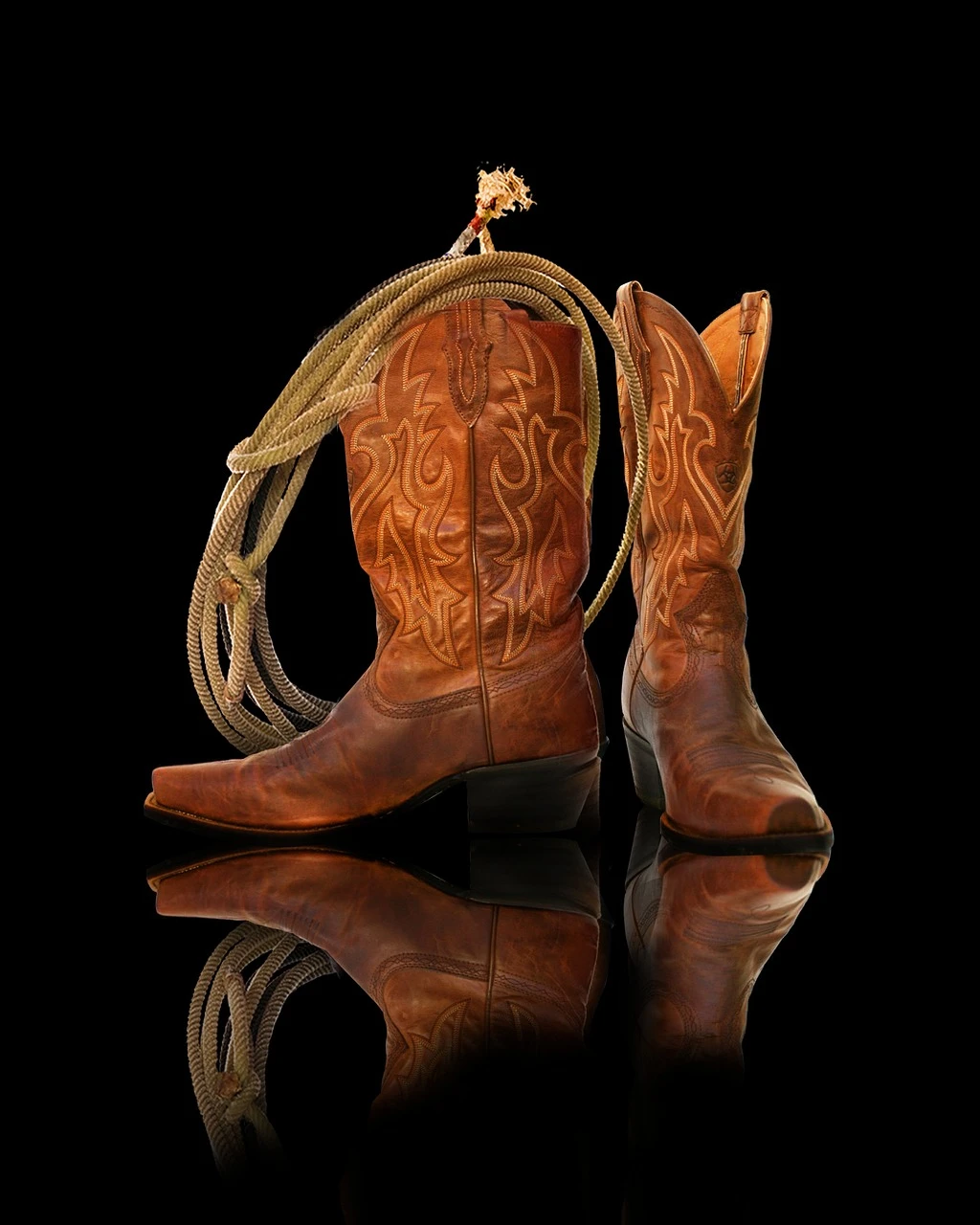 Blue Polyester Boot