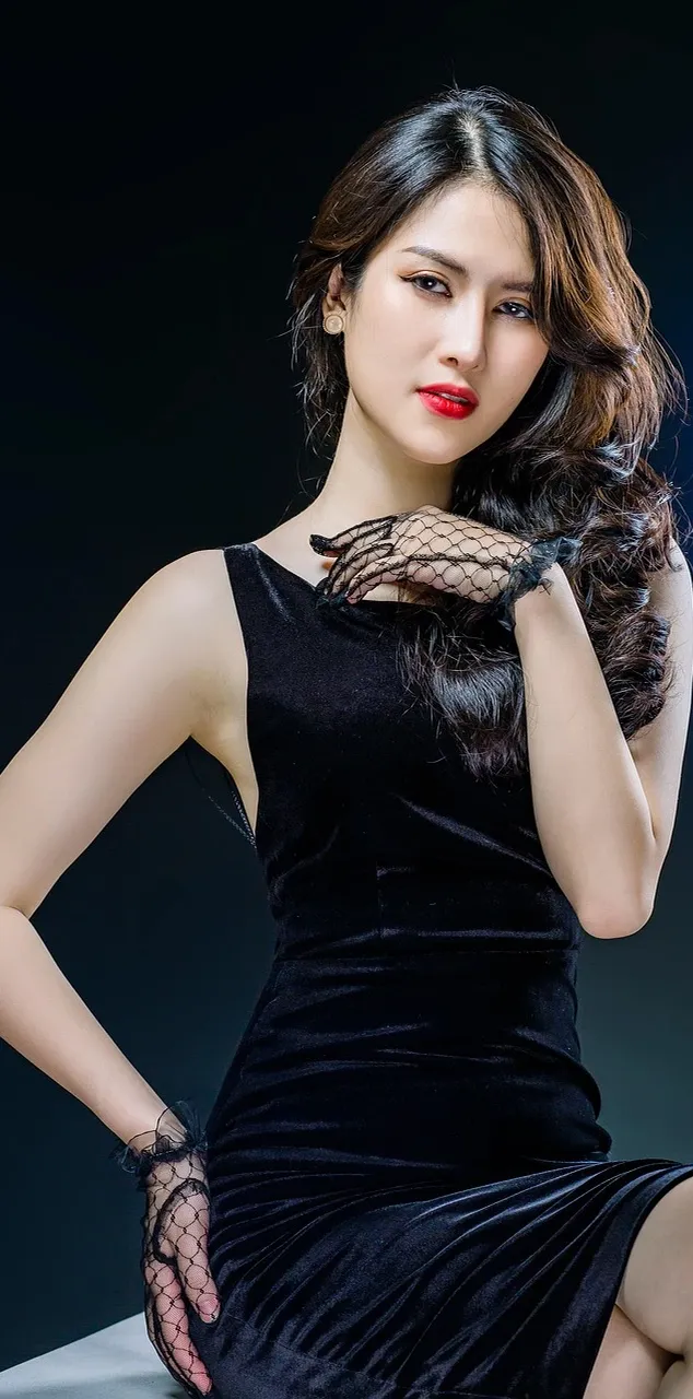 Black Silk Lace Dress Chemise Lingerie