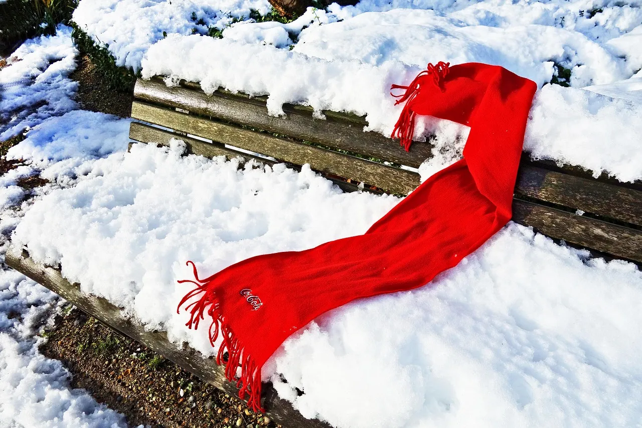 Red Fish Print Cotton Shawl Wrap Scarf