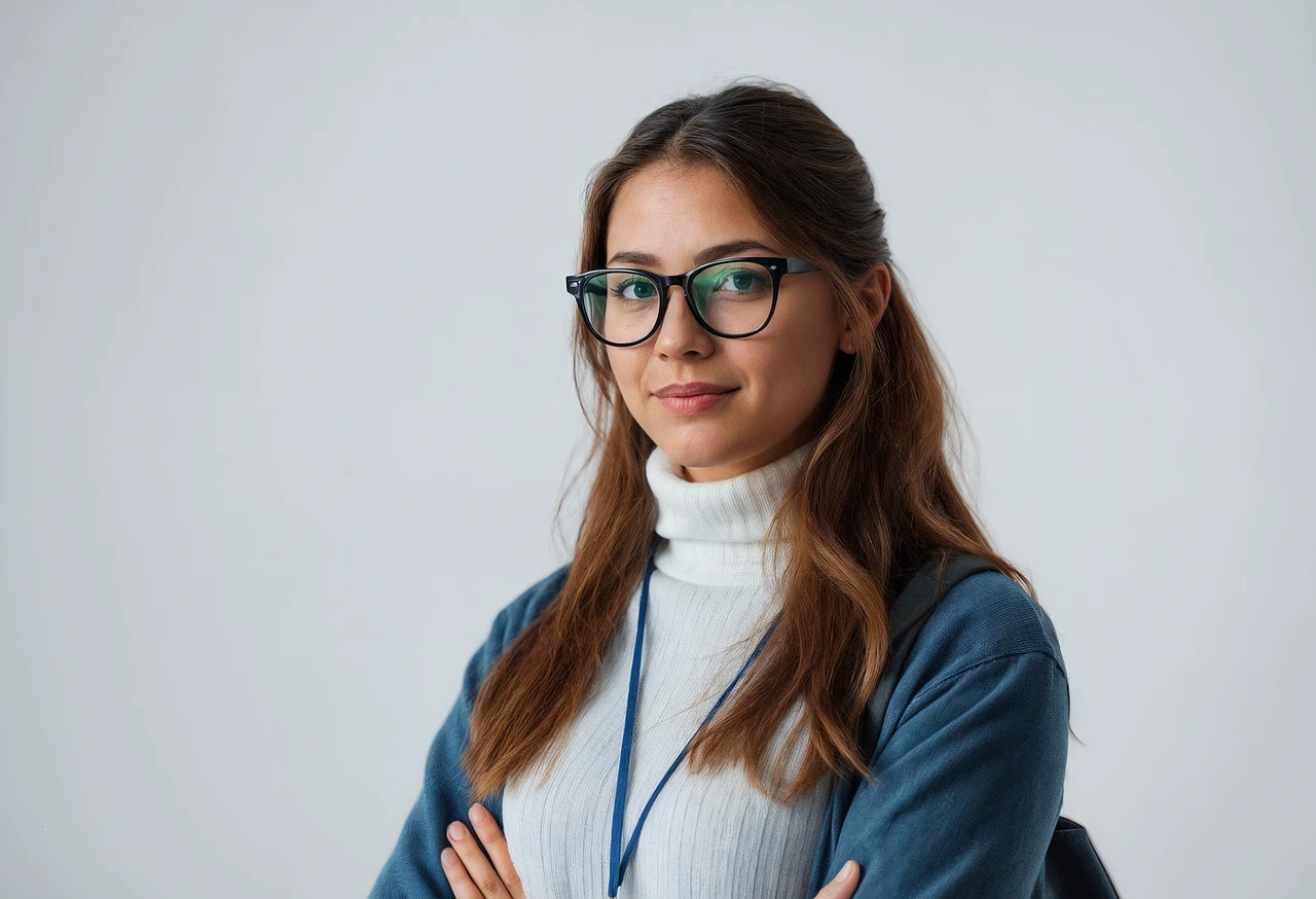 Turtleneck Sweater With Braids