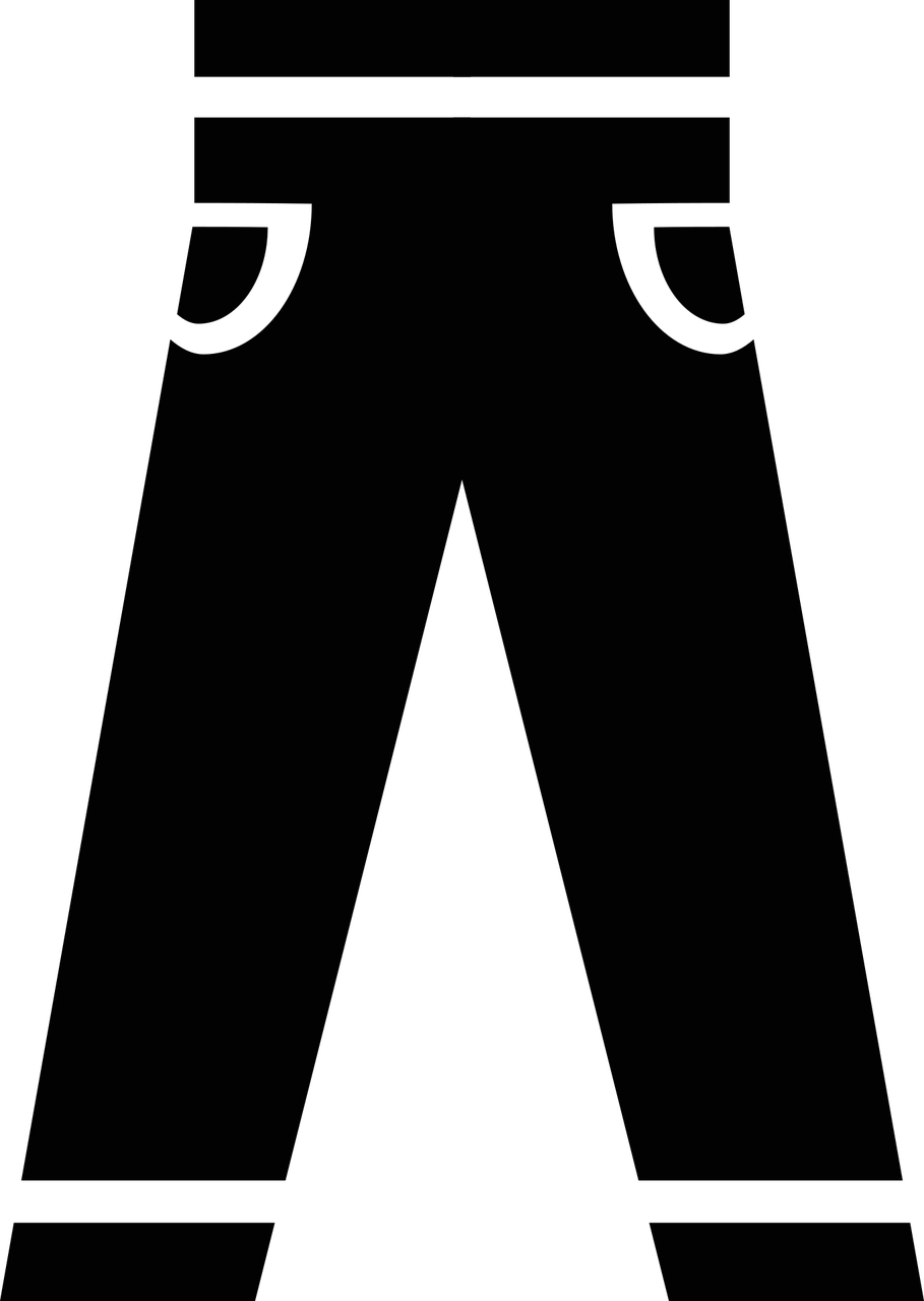 Black Polyester Jeans & Pant