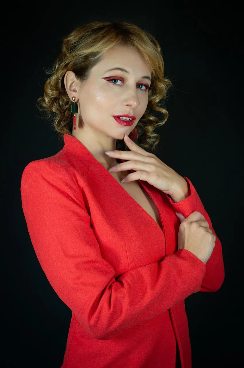 Red Polyamide Jacket