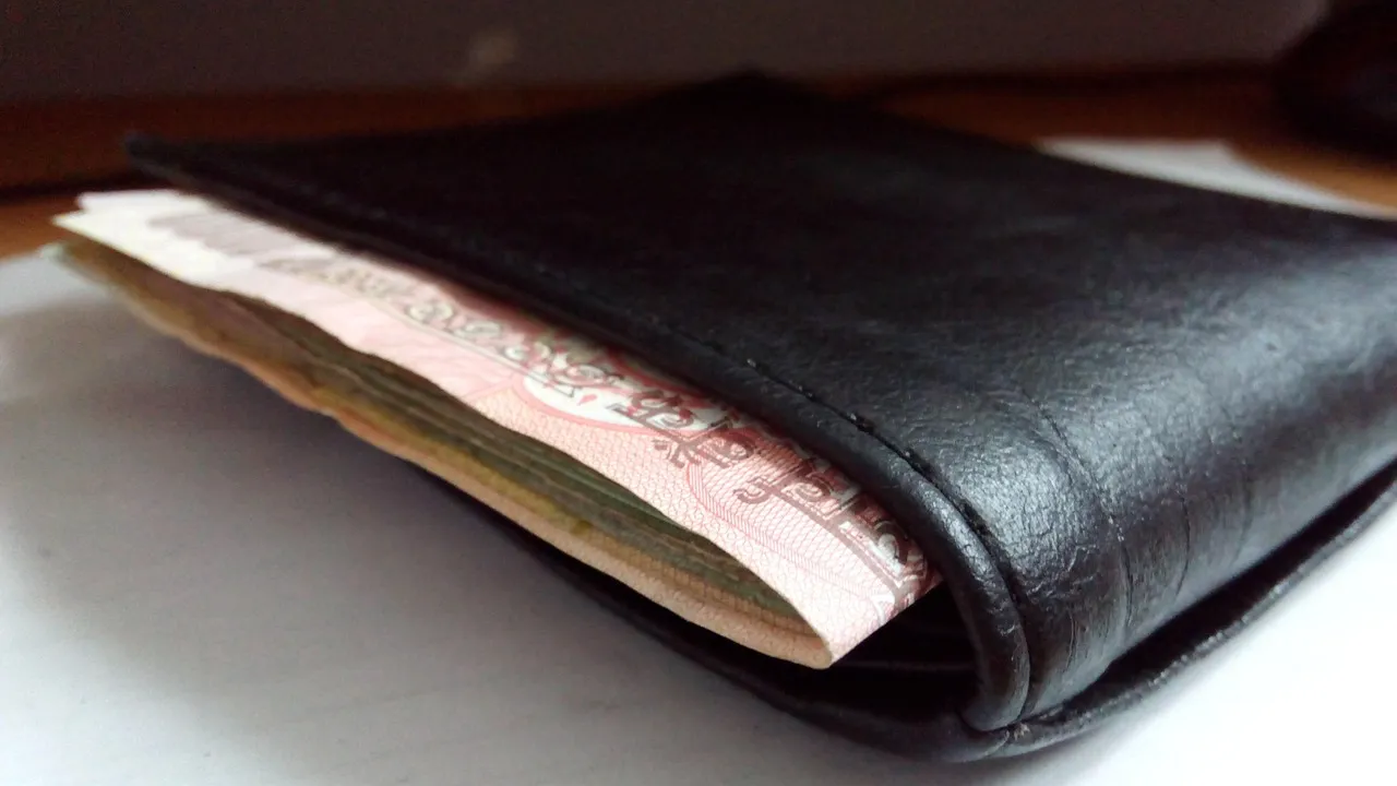 Black Polyurethane Wallet