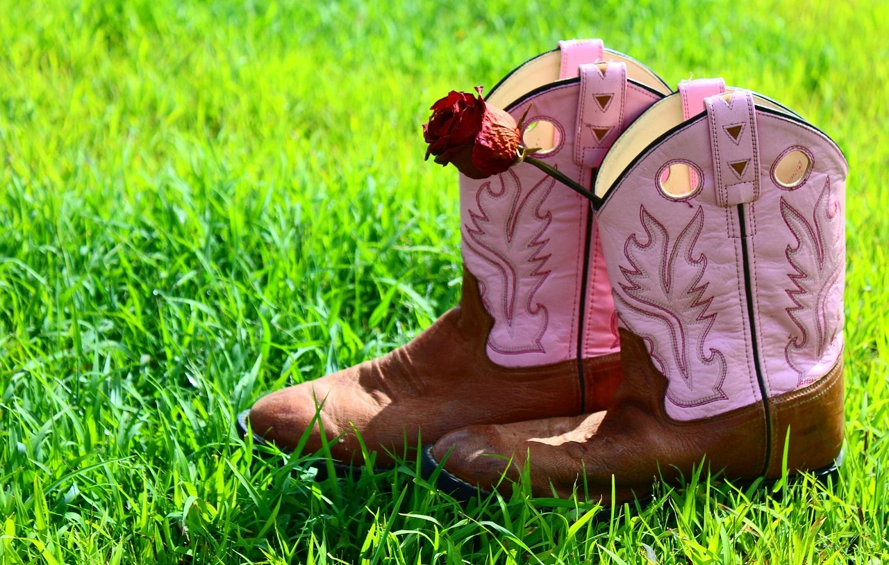 Brown Polyester Boot