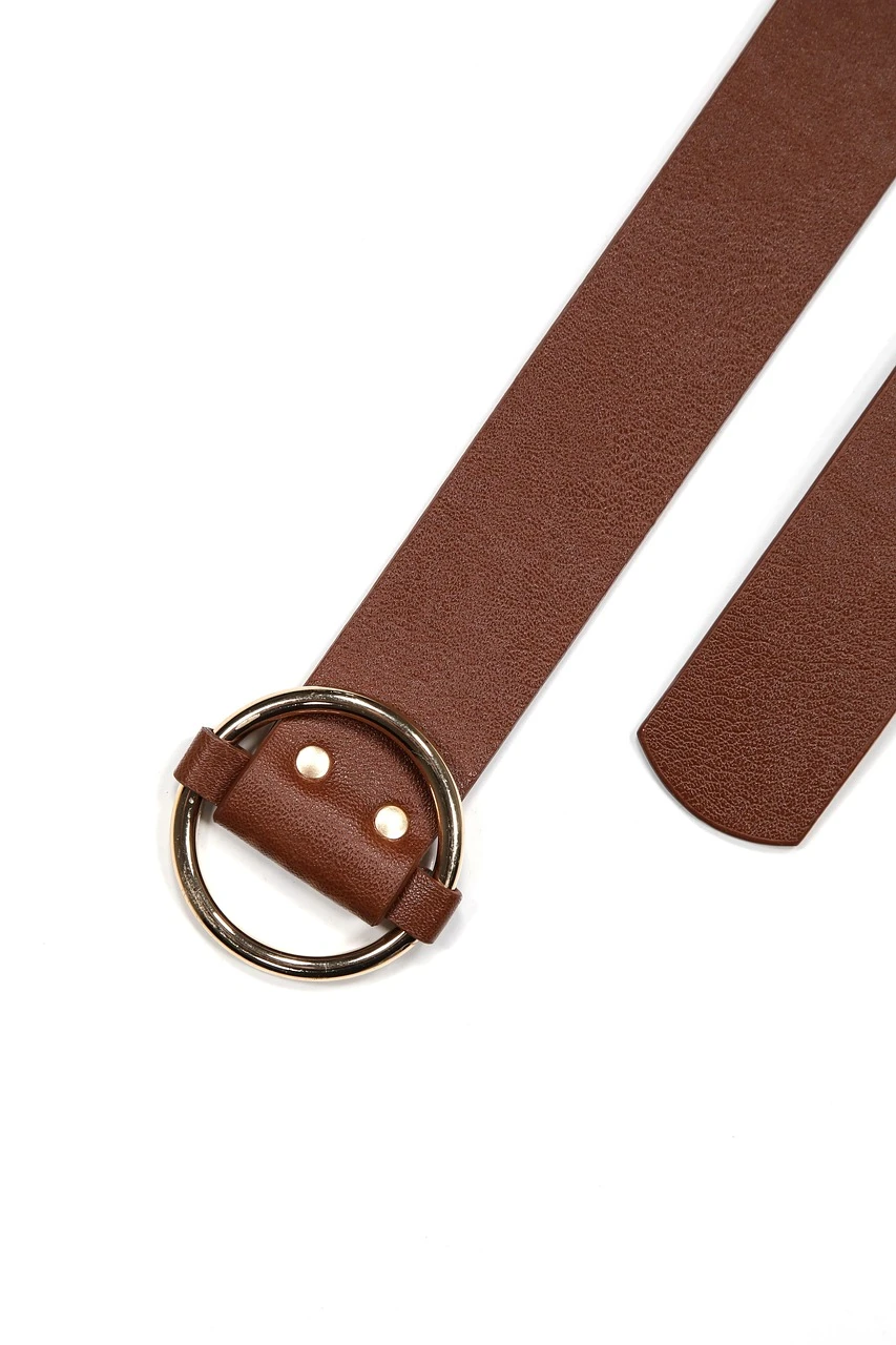 Brown and Black Calf Leather Reversible Belt
