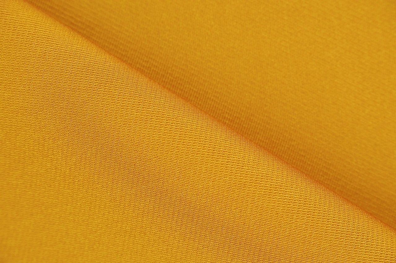 Yellow Fabric Keychain