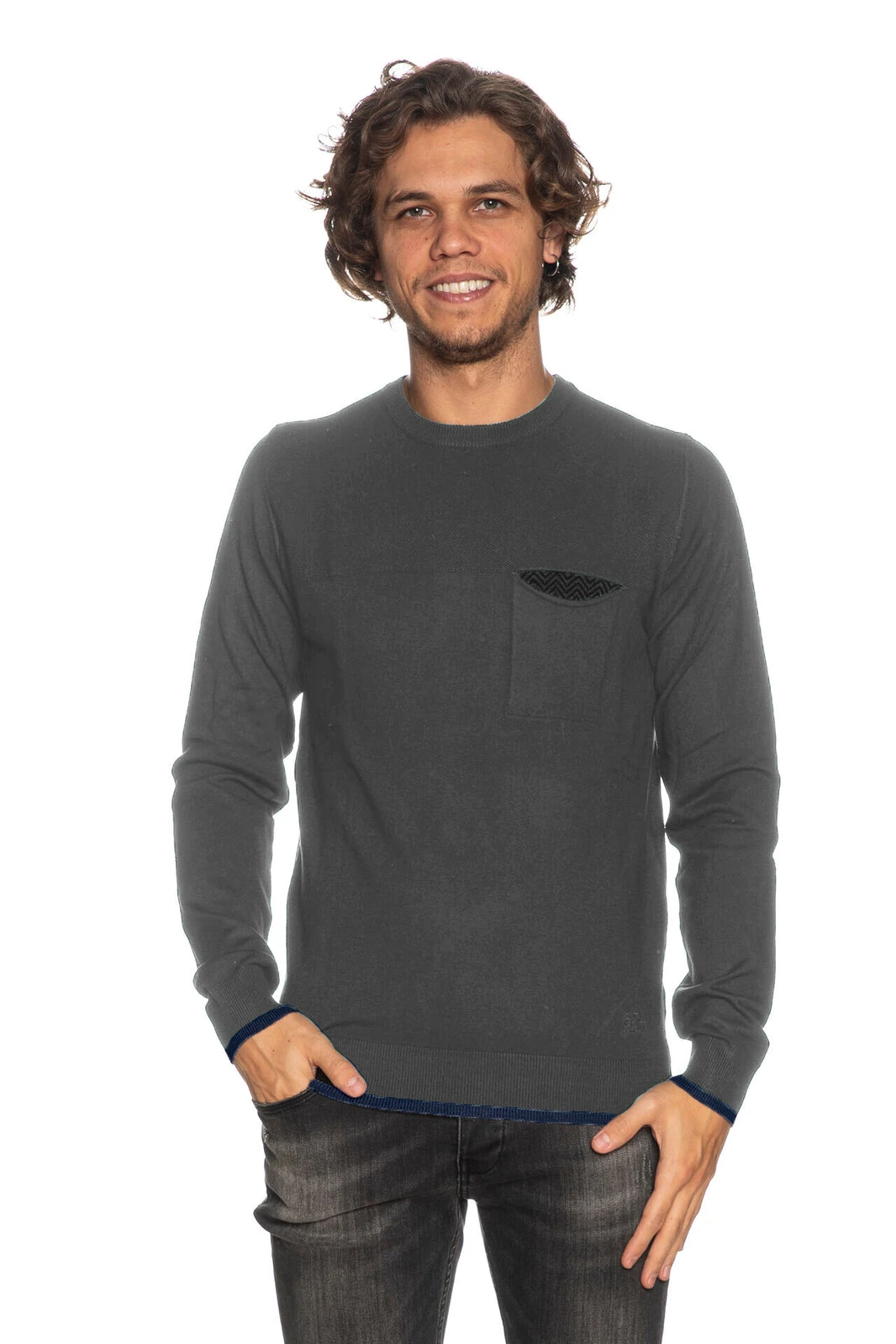 Gray Viscose Sweater