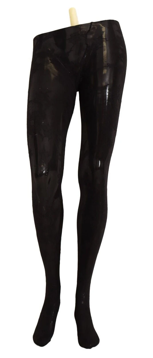 Black Floral Lace Tights Stockings Women