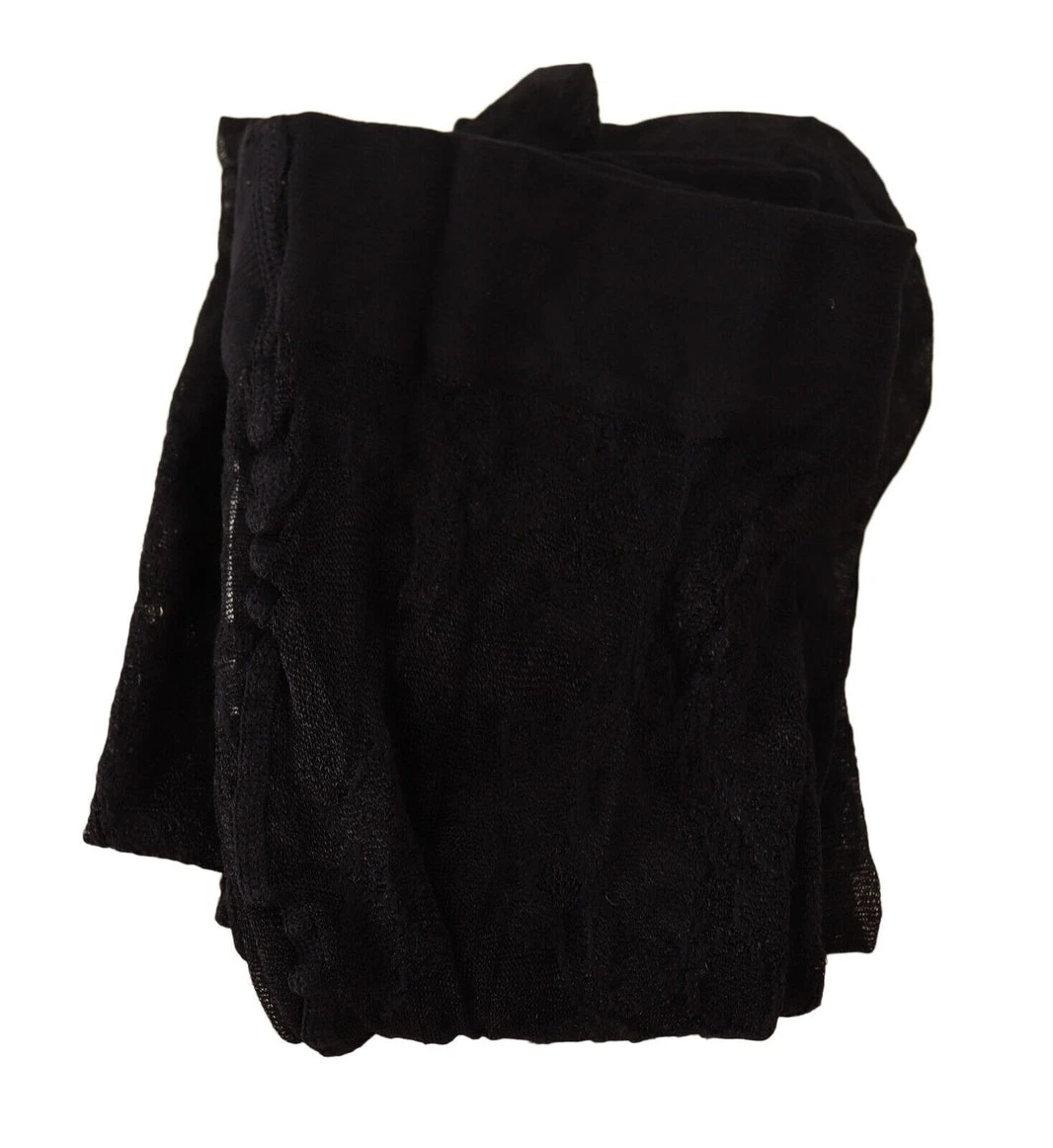 Black Floral Lace Tights Stockings Women